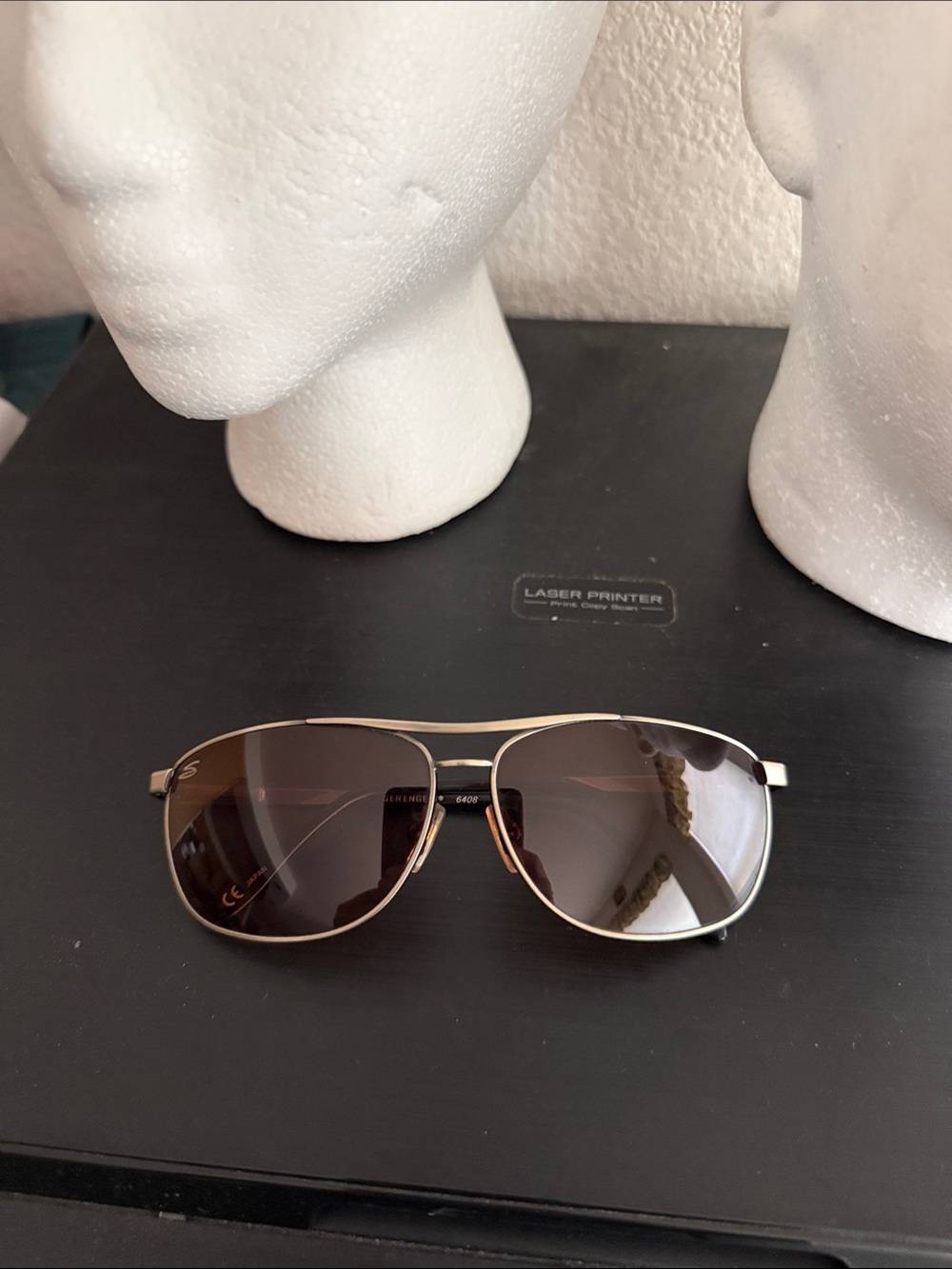 Serengeti vintage 6408 aviator with amber lens